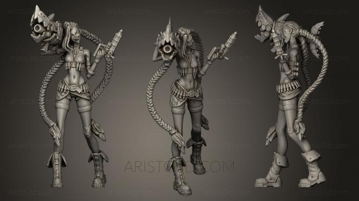 Figurines heroes, monsters and demons (STKM_0246) 3D model for CNC machine